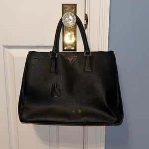 Very Used Black Prada Bag
